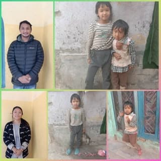 Teamleden en kinderen van Tiom Laura Marinka Home